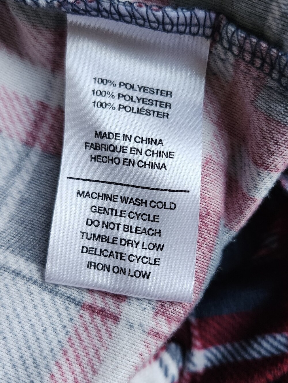London Fog Collection Men's XXL Plaid Fleece Pajama Lounge Pants Red Blue White - Picture 3 of 7